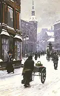 Scène de rue en hiver, Copenhague (1901)
