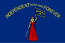 Avers du drapeau de 1861