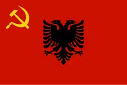 Drapeau de l'Albanie