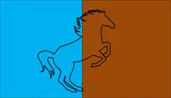 Drapeau de Boulemane ⵜⴰⵎⵏⴰⵜⵜ ⵏ ⴱⵓⵍⵎⴰⵏ (ber.)