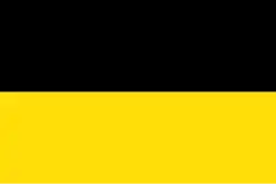 Drapeau historique de la Silésie tchèque.