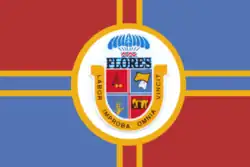 Drapeau du département de Flores (Uruguay).