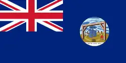 Drapeau de la Grenade de 1875 à 1903
