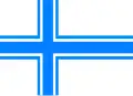 Proposition pour le drapeau de l'Islande, dessinée en 1914 par Magnus Thordarson