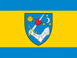 Drapeau de Județ de Covasna(ro) Județul Covasna(hu) Kovászna megye