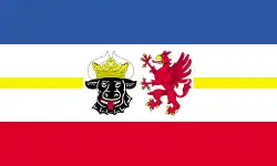 Drapeau du Mecklembourg-Poméranie-Occidentale