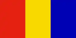 Drapeau de la Moldavie (envers, 1990-2010).