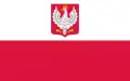 Drapeau polonais alternatif (blasonné) (1919–1930)