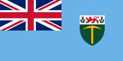 Drapeau de la Rhodésie du Sud (1964-1968).
