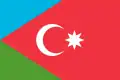 Drapeau des Azéris d'Iran.