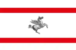 Drapeau de la région de Toscane