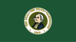 Drapeau de l’État de Washington de 1923 à 1967.