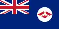 Drapeau des Établissements des détroits (1874-1925).