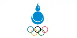 Drapeau du Comité national olympique de Mongolie