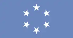 Drapeau du Territoire sous tutelle des îles du Pacifique utilisé entre 1965 et 1980