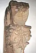 Armoiries de Flersheim dans la Cathédrale de Spire (Spolia, probablement du tombeau de l'évêque Philipp von Flersheim)