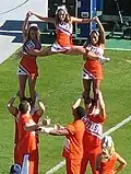 Les « cheerleaders » lors d'un match.