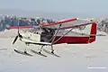 Skyranger équipé de skis