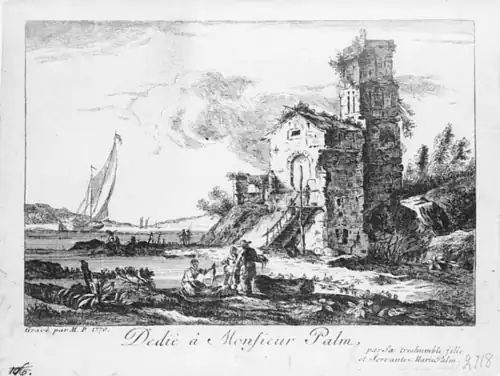 Paysage fluvial avec ruine. Stockholm, Nationalmuseum.