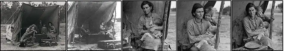 Autres photographies de Florence Owens Thompson prises le même jour par Dorothea Lange.
