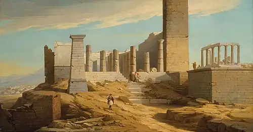 Vue de ruines grecques.
