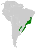 Carte de répartition de l'espèce