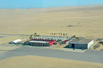 Apercu de l'aéroport de Walvis Bay.