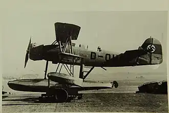 Vue de l'avion.