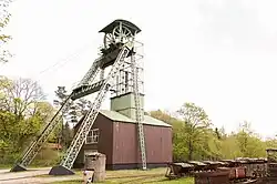 Le chevalement en acier d'Ottiliae, à Clausthal-Zellerfeld, est le plus ancien chevalement encore intact d'Allemagne (1876).