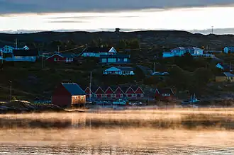 Village de Knarrlagsund la nuit