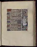 Fig.11. Heures Berbisey, figure de chanoine en prière, vers 1500.