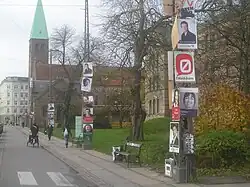 Affiches de campagne pour les élections législatives danoises de novembre 2007.