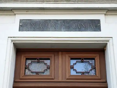 Fondation Ferdinand de Candau au 31 rue Augustin Lesbazeilles.
