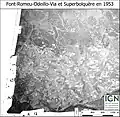 Vue aérienne (IGN) de Font-Romeu en 1953.