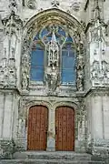 Portail flamboyant du bas-côté nord.
