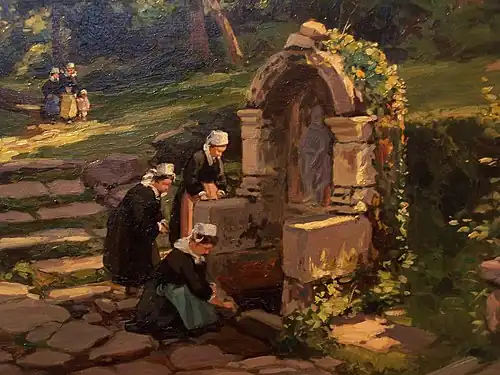 La Fontaine Sainte-Barbe du Faouët, musée du Faouët.
