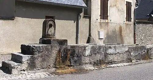 Une des fontaines.