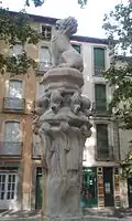 Détail du lion (profil gauche).