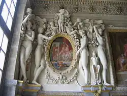 Apelle peignant Alexandre et Canpaspe,Abel de Pujol, XIXe&nbsp;siècle.