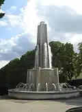 La fontaine en haut de l' escalier des géants