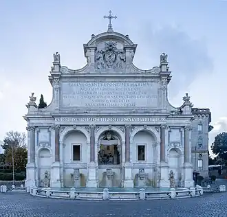 Fontana dell'Acqua Paola de Rome, 1612, par Giovanni Fontana.