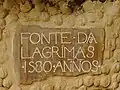 "Fonte das Lágrimas": au printemps (détail).