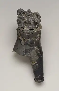 Partie antérieure d'un animal (terre cuite) de Mathura, IIIe siècle av. J.-C.