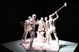 Le Travail ou Forgerons, 1er tiers du XXe&nbsp;siècle.