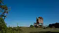 Les ruines de la cokerie vue d'un autre plan de vue