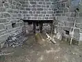 Trou de coulée du haut-fourneau.