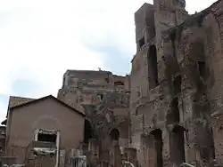 Oratoire des Quarante-Martyrs et vestiges de la bibliothèque.