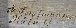 signature d'Arnold Forstmann