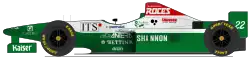 Représentation de la Forti FG03-96 après le rachat de l'écurie par Shannon Racing