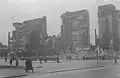Le bâtiment Karstadt détruit en 1945.